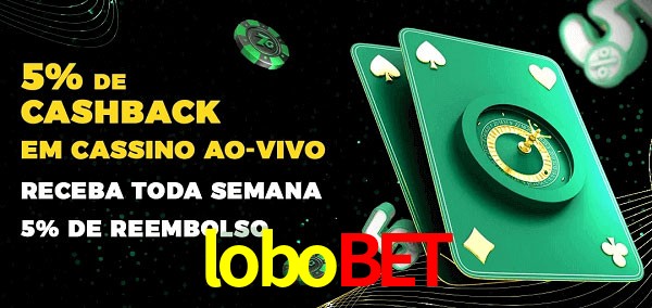Promoções do cassino ao Vivo lobobet